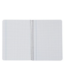 Cuaderno espiral liderpapel a5 smart tapa blanda 80h 75gr cuadro 5mm con margen colores surtidos