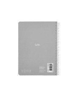 Cuaderno espiral liderpapel a5 smart tapa blanda 80h 75gr cuadro 6mm con margen colores surtidos