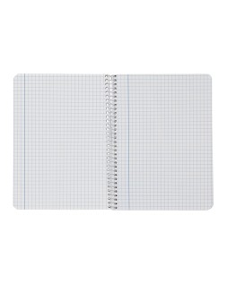 Cuaderno espiral liderpapel a5 smart tapa blanda 80h 75gr cuadro 6mm con margen colores surtidos