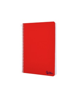 Cuaderno espiral liderpapel a5 smart tapa blanda 80h 75gr horizontal 8mm con margen colores surtidos