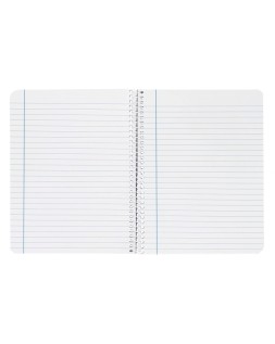 Cuaderno espiral liderpapel a5 smart tapa blanda 80h 75gr horizontal 8mm con margen colores surtidos