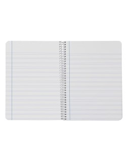 Cuaderno espiral liderpapel a5 smart tapa blanda 80h 75gr pauta 3,5mm con margen colores surtidos