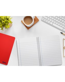 Cuaderno espiral liderpapel a5 smart tapa blanda 80h 75gr pauta 3,5mm con margen colores surtidos