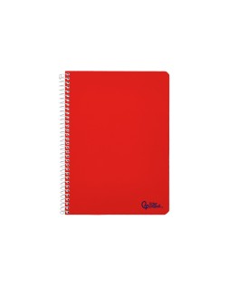 Cuaderno espiral liderpapel a4 micro smart tapa blanda 80h 75gr cuadro 5mm doble margen 4 taladros colores