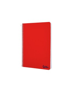 Cuaderno espiral liderpapel a4 micro smart tapa blanda 80h 75gr cuadro 5mm doble margen 4 taladros colores