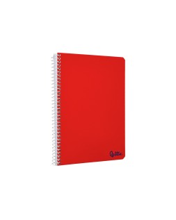 Cuaderno espiral liderpapel a4 micro smart tapa blanda 80h 75gr horizontal 7mm doble margen 4 taladros colores