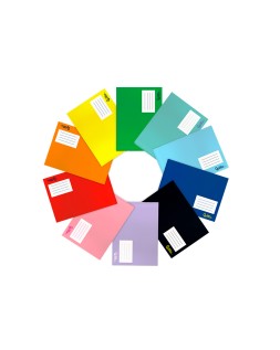 Libreta liderpapel smart a5 plus 32h 75gr apaisado cuadro 4 mm con margen colores surtidos