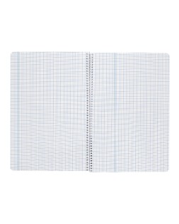 Cuaderno espiral liderpapel a4 wonder tapa plastico 80h 90gr cuadro 3mm con margen colores surtidos