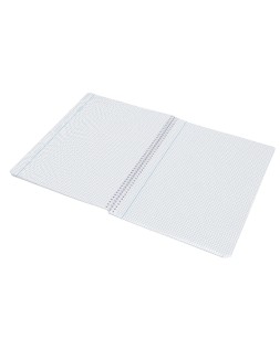 Cuaderno espiral liderpapel a4 wonder tapa plastico 80h 90gr cuadro 3mm con margen colores surtidos
