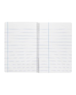 Cuaderno espiral liderpapel a4 wonder tapa plastico 80h 90gr pauta estrecha 2,5mm con margen colores surtidos