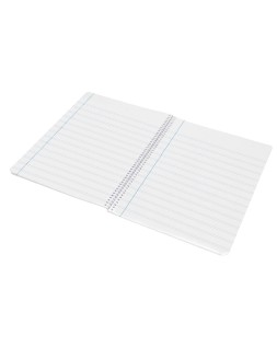 Cuaderno espiral liderpapel a4 wonder tapa plastico 80h 90gr pauta estrecha 2,5mm con margen colores surtidos