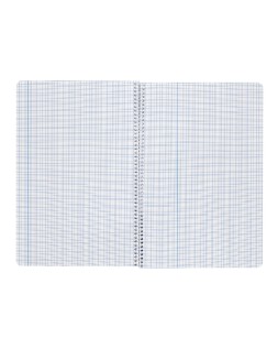 Cuaderno espiral liderpapel a4 wonder tapa plastico 80h 90gr milimetrado 2mm con margen colores surtidos