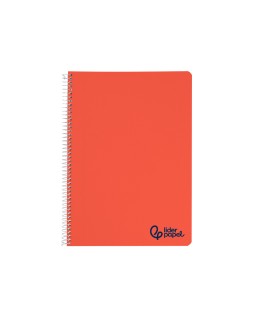Cuaderno espiral liderpapel a4 wonder tapa plastico 80h 90gr pauta ancha 3,5mm con margen colores surtidos