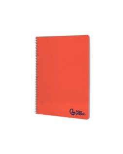 Cuaderno espiral liderpapel a4 wonder tapa plastico 80h 90gr pauta ancha 3,5mm con margen colores surtidos