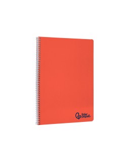 Cuaderno espiral liderpapel a4 wonder tapa plastico 80h 90gr pauta ancha 3,5mm con margen colores surtidos