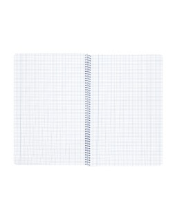 Cuaderno espiral liderpapel a4 wonder tapa plastico 80h 90gr cuadro 4mm con margen color verde pastel