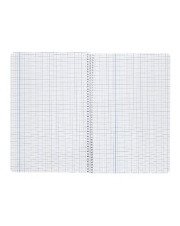 Cuaderno espiral liderpapel a5 wonder tapa plastico 80h 90gr cuadro 4mm con margen colores surtidos