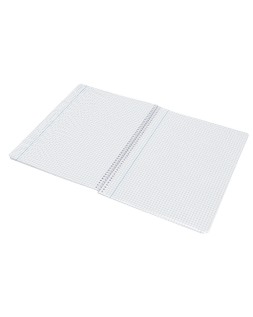 Cuaderno espiral liderpapel a5 wonder tapa plastico 80h 90gr cuadro 4mm con margen colores surtidos