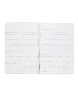 Cuaderno espiral liderpapel a5 wonder tapa plastico 80h 90gr rayado horizontal con margen colores surtidos