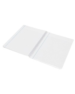 Cuaderno espiral liderpapel a5 wonder tapa plastico 80h 90gr rayado horizontal con margen colores surtidos