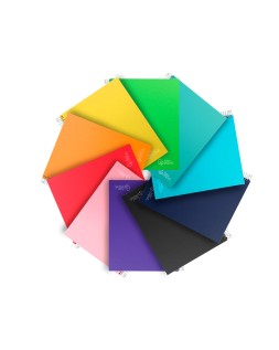 Cuaderno espiral liderpapel a5 micro jolly tapa forrada 140h 75gr cuadro 5mm 5 bandas 6 taladros colores surtidos
