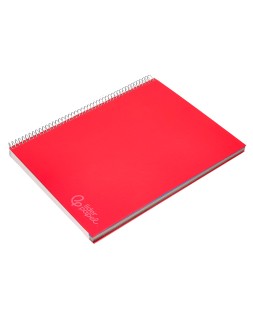 Cuaderno espiral liderpapel a5 micro jolly tapa forrada 140h 75gr cuadro 5mm 5 bandas 6 taladros colores surtidos