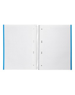 Cuaderno espiral liderpapel a5 micro jolly tapa forrada 140h 75gr horizontal 5 bandas 6 taladros colores surtidos