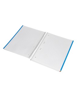 Cuaderno espiral liderpapel a5 micro jolly tapa forrada 140h 75gr horizontal 5 bandas 6 taladros colores surtidos