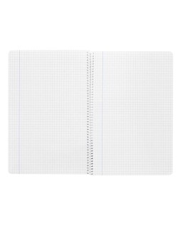 Cuaderno espiral liderpapel folio witty tapa dura 80h 75gr cuadro 3mm con margen colores surtidos
