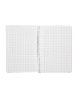 Cuaderno espiral liderpapel a4 ecouse tapa cartulina kraft 80h papel reciclado 80gr cuadro 4mm con margen