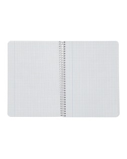 Cuaderno espiral liderpapel a4 witty tapa dura 80h 90gr cuadro 4mm con margen color rojo