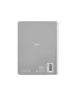 Cuaderno espiral liderpapel a5 witty tapa dura 80h 90gr cuadro 4mm con margen colores surtidos
