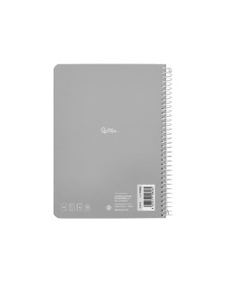 Cuaderno espiral liderpapel a5 witty tapa dura 80h 90gr cuadro 5mm con margen colores surtidos