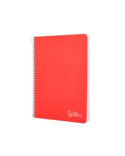Cuaderno espiral liderpapel a5 witty tapa dura 80h 90gr rayado horizontal 8mm con margen colores surtidos