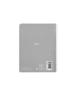 Cuaderno espiral liderpapel a5 witty tapa dura 80h 90gr pauta estrecha 2,5mm con margen colores surtidos