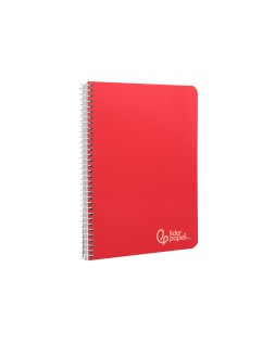 Cuaderno espiral liderpapel a5 witty tapa dura 80h 90gr pauta estrecha 2,5mm con margen colores surtidos