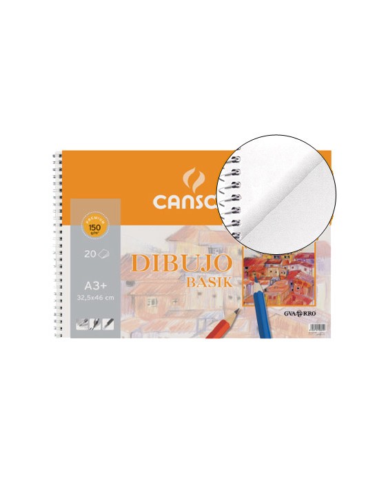 Bloc dibujo basik din a3 32.5x46 cm 20 hojas de 150 gr/m2