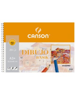 Bloc dibujo basik din a3 32.5x46 cm 20 hojas de 150 gr/m2