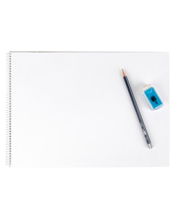 Bloc dibujo liderpapel escolar espiral 230x325mm 20 hojas 90 gr/m2 sin recuadro