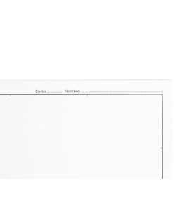 Bloc dibujo liderpapel escolar espiral 230x325mm 20 hojas 90 gr/m2 con recuadro