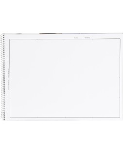 Bloc dibujo liderpapel lineal arquitectura espiral 230x325 mm 20 hojas 130g/m2 con recuadro perforado