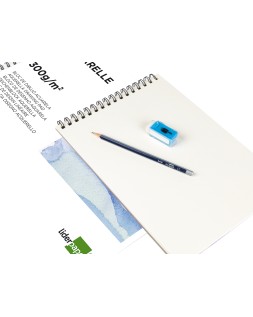 Bloc dibujo liderpapel acuarela espiral 297x210mm 10 hojas 300g/m2 sin recuadro