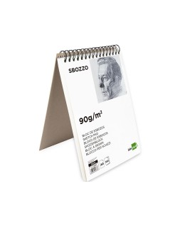 Bloc dibujo liderpapel esbozos espiral din a4 210x297mm 100 hojas 90 g sin recuadro