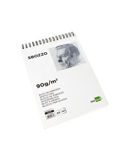 Bloc dibujo liderpapel esbozos espiral a3 297x420mm 100 hojas 90 g sin recuadro