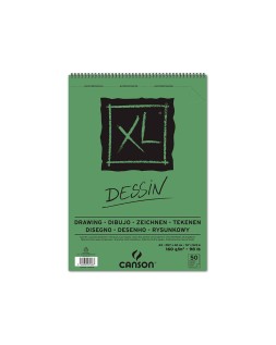 Bloc dibujo canson xl dessin din a3 liso microperforado espiral 29,7x42 cm 50 hojas 160 gr/m2