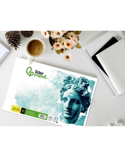 Bloc dibujo liderpapel artistico encolado 210x297 mm 30 hojas 120g/m2 sin recuadro