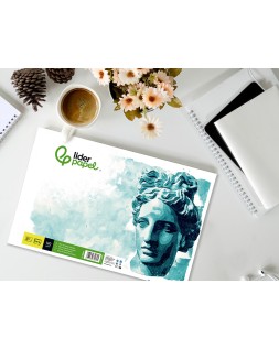 Bloc dibujo liderpapel artistico encolado 297x420 mm 30 hojas 120g/m2 sin recuadro