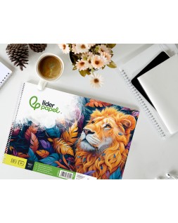 Bloc dibujo liderpapel artistico espiral 230x325mm 20 hojas 180g/m2 sin recuadro perforado
