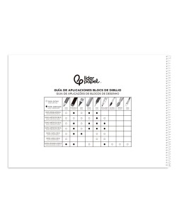 Bloc dibujo liderpapel artistico natura espiral 230x325mm 20 hojas 130g/m2 sin recuadro perforado