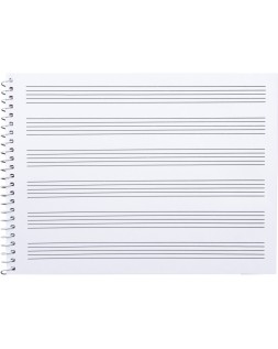 Bloc musica liderpapel pentagrama 3mm cuarto 20 hojas 100g/m2